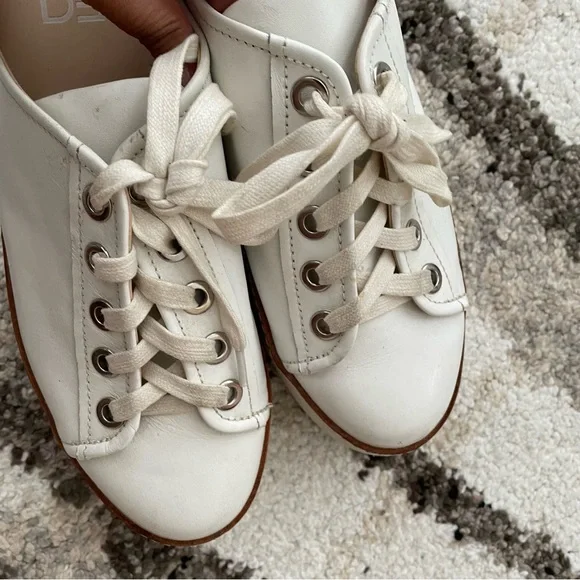 M4DE White Slip Ons